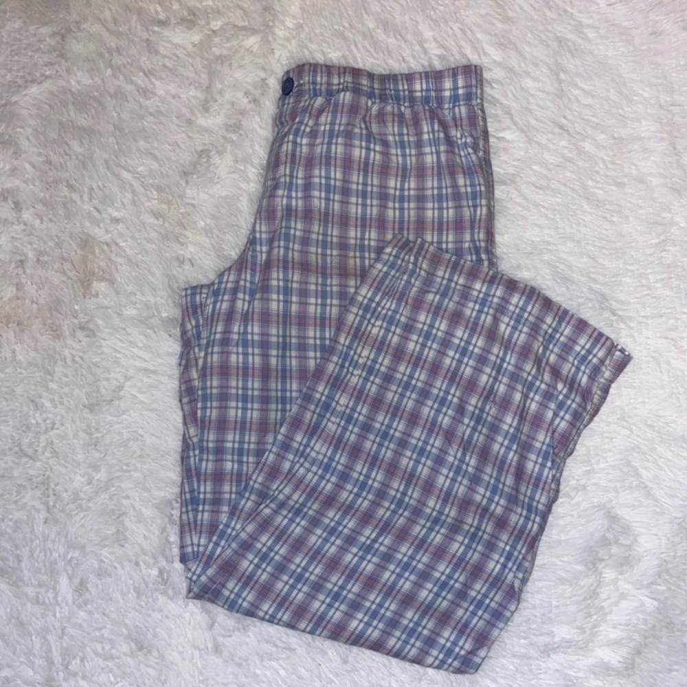 SO Blue and Pink Plaid Sleepwear